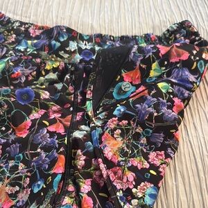 Lululemon Athletica Floral Athletic Shorts - Black Multicolor